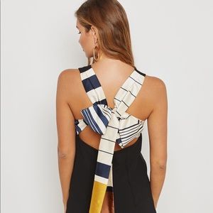 Mango tie back dress